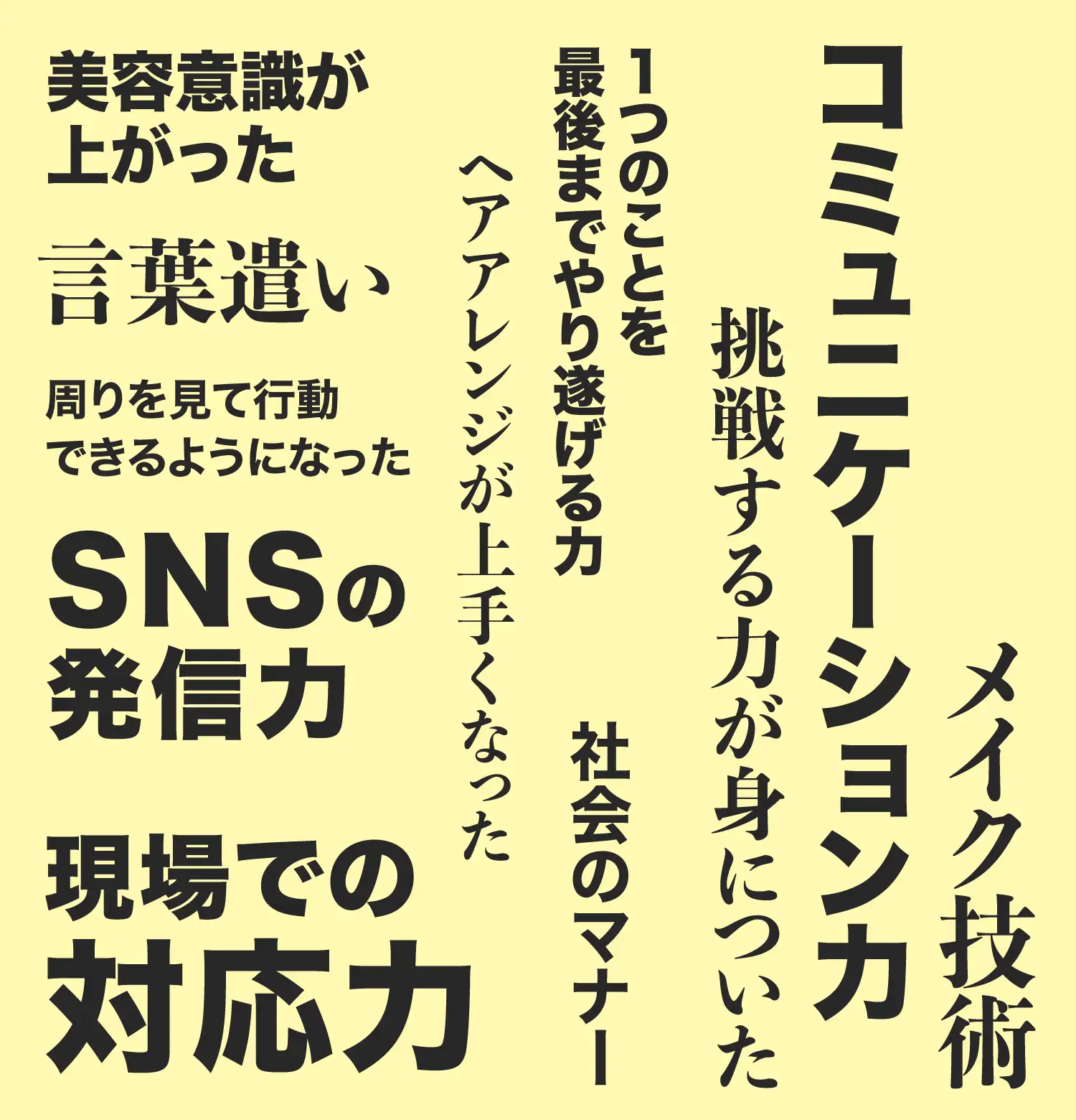 原宿ベルエポックに入学して成長したことは？