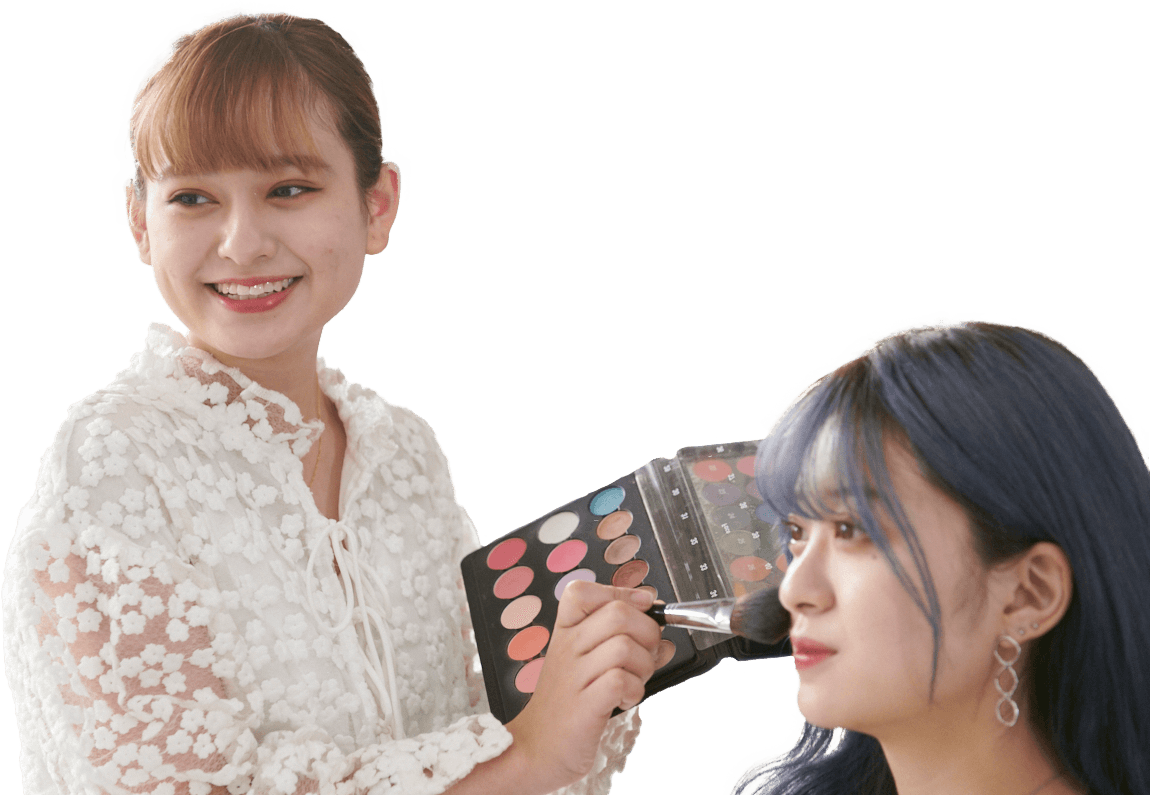 ヘアメイクのお仕事紹介 ヘアメイクアーティストになる ベルエポック美容専門学校 東京 原宿