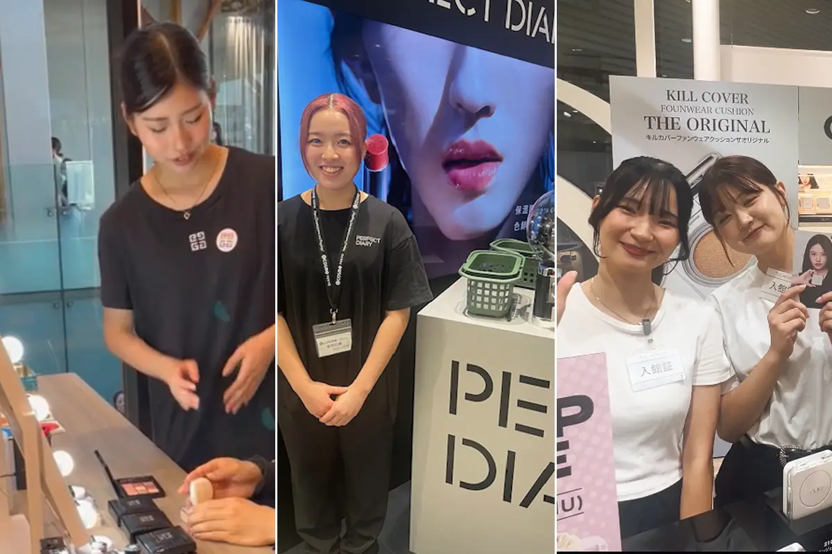 人気ブランドの美容部員としてデビュー